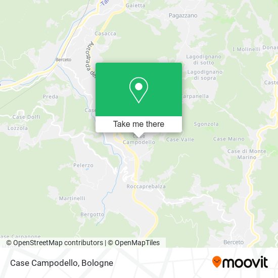 Case Campodello map