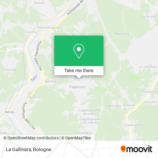 La Gallinara map
