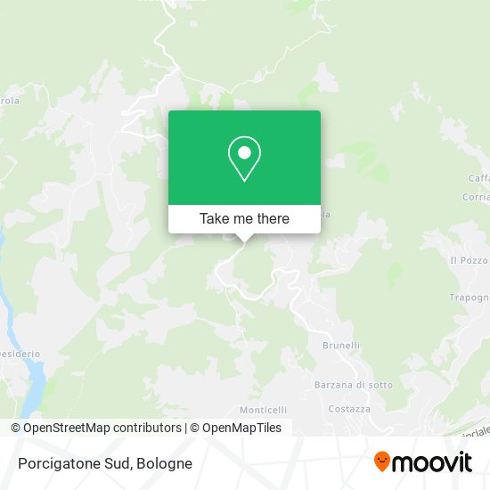 Porcigatone Sud map