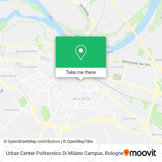 Urban Center Politecnico Di Milano Campus map