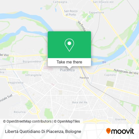 Libertà Quotidiano Di Piacenza map