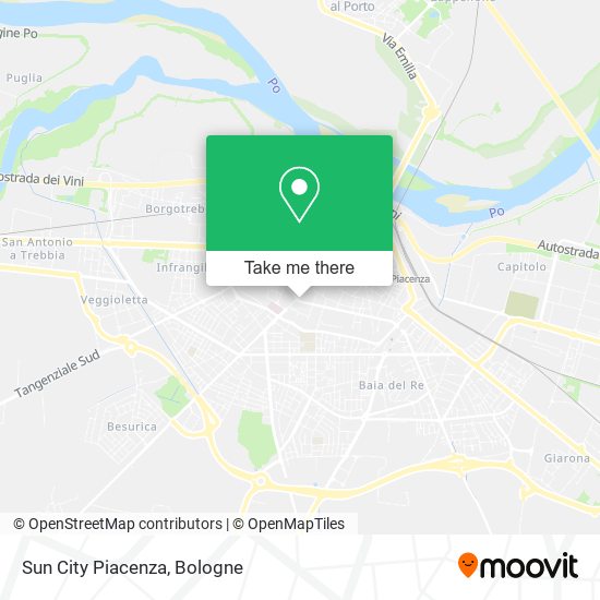 Sun City Piacenza map