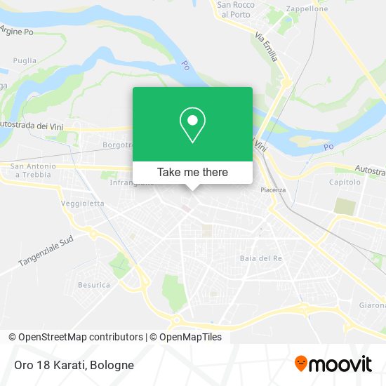 Oro 18 Karati map