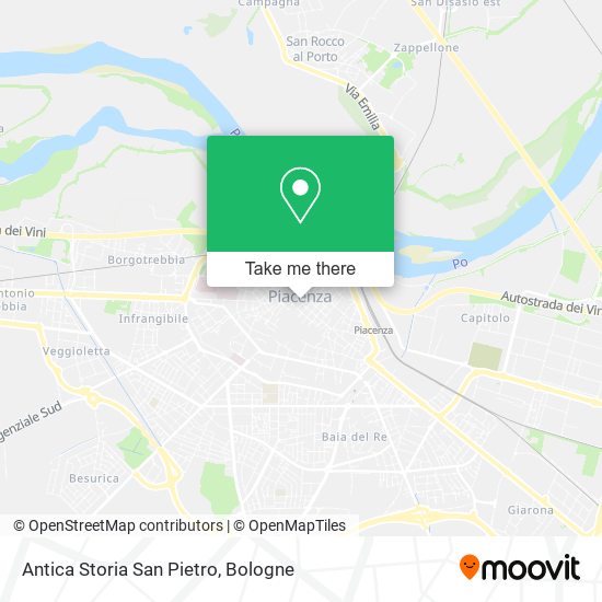 Antica Storia San Pietro map