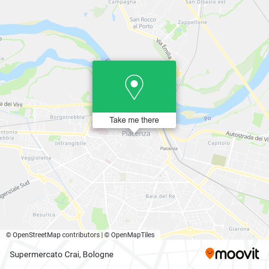 Supermercato Crai map