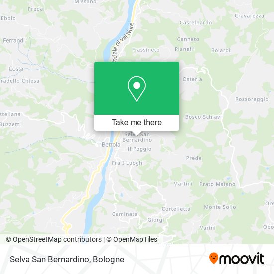Selva San Bernardino map