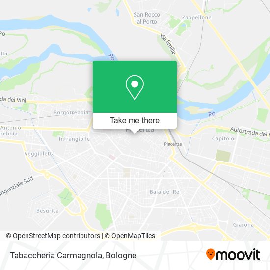 Tabaccheria Carmagnola map