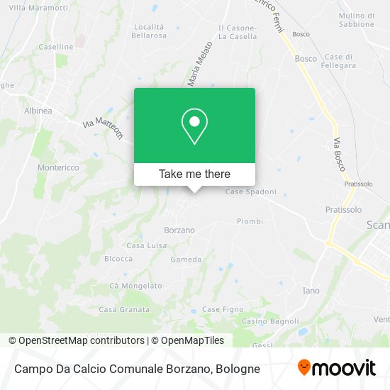 Campo Da Calcio Comunale Borzano map
