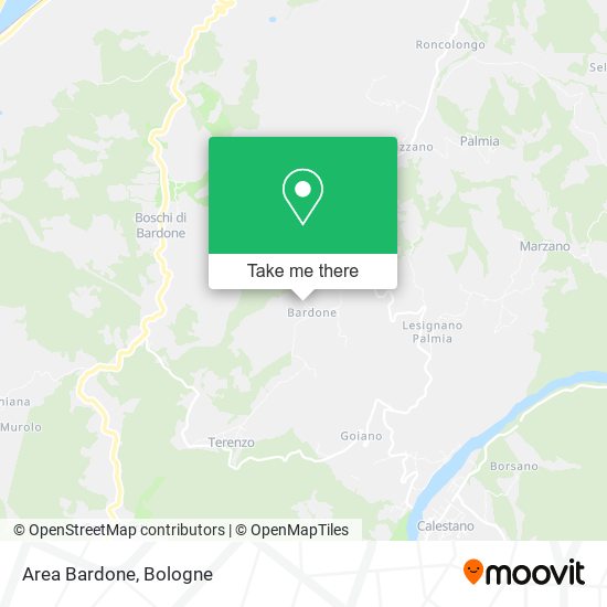 Area Bardone map