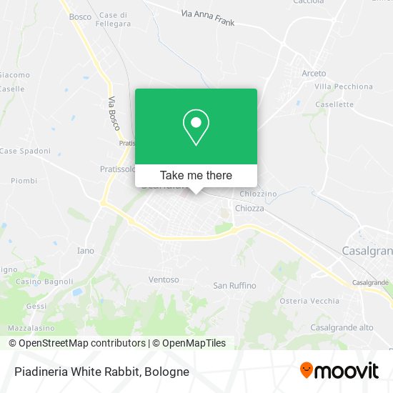 Piadineria White Rabbit map