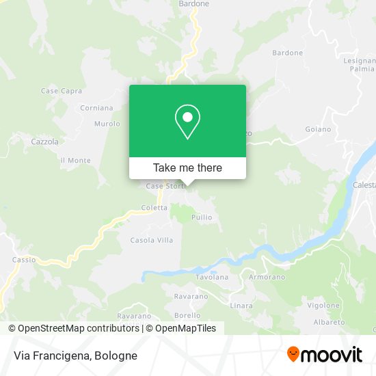 Via Francigena map