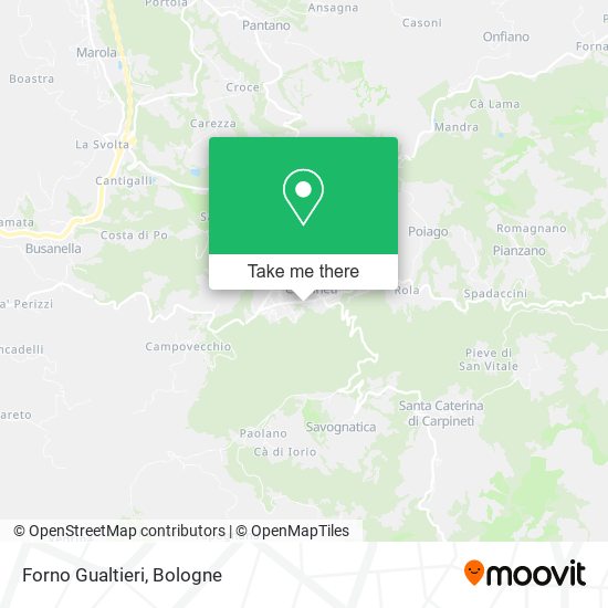 Forno Gualtieri map