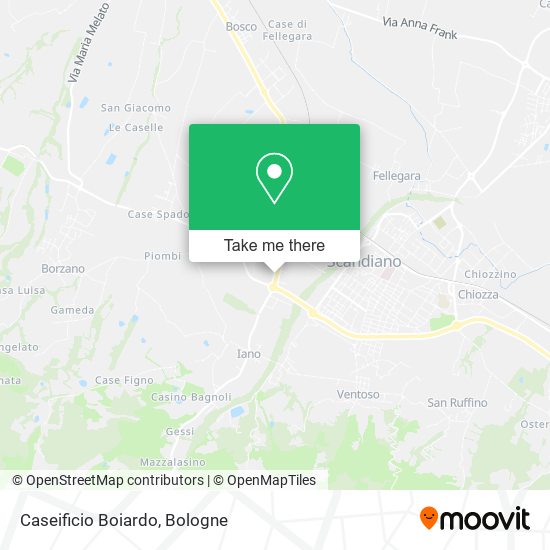 Caseificio Boiardo map