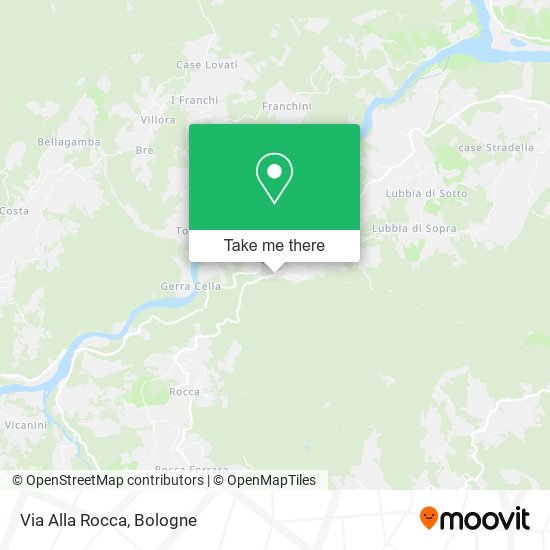 Via Alla Rocca map