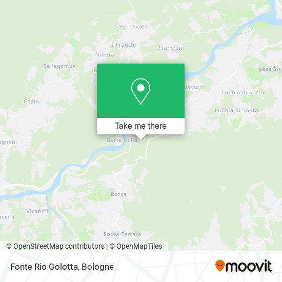 Fonte Rio Golotta map