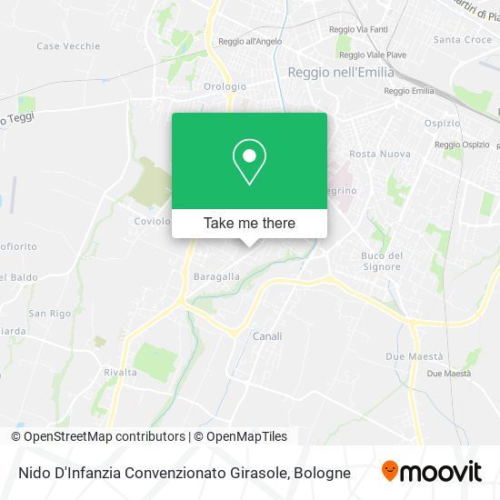 Nido D'Infanzia Convenzionato Girasole map