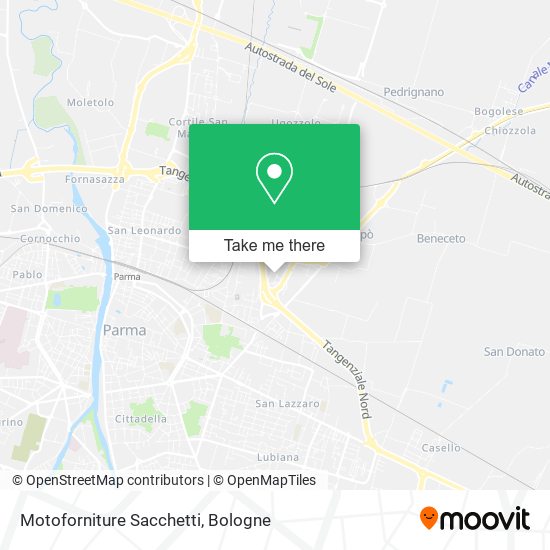 Motoforniture Sacchetti map