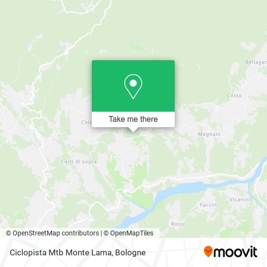 Ciclopista Mtb Monte Lama map