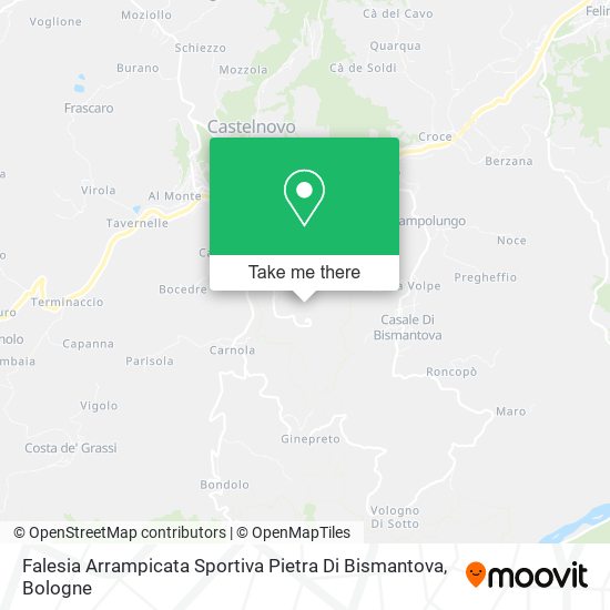 Falesia Arrampicata Sportiva Pietra Di Bismantova map
