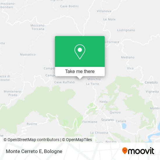 Monte Cerreto E map