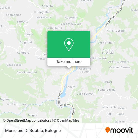 Municipio Di Bobbio map