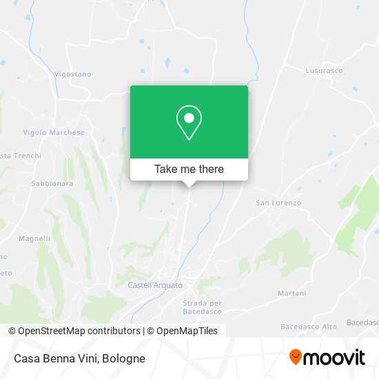 Casa Benna Vini map