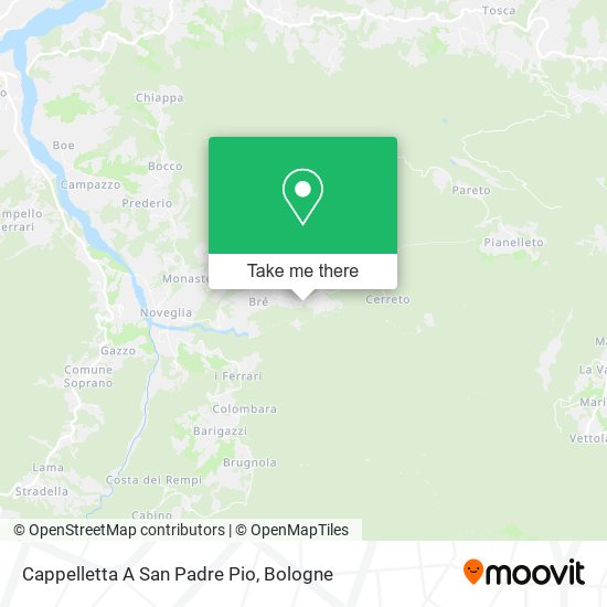 Cappelletta A San Padre Pio map