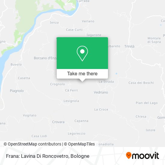 Frana: Lavina Di Roncovetro map