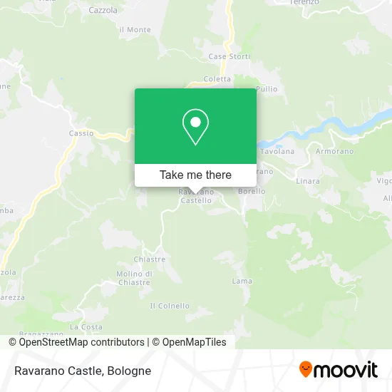 Ravarano Castle map