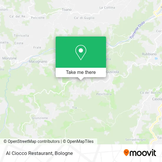 Al Ciocco Restaurant map