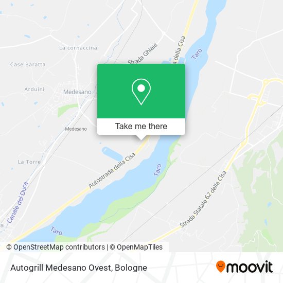 Autogrill Medesano Ovest map
