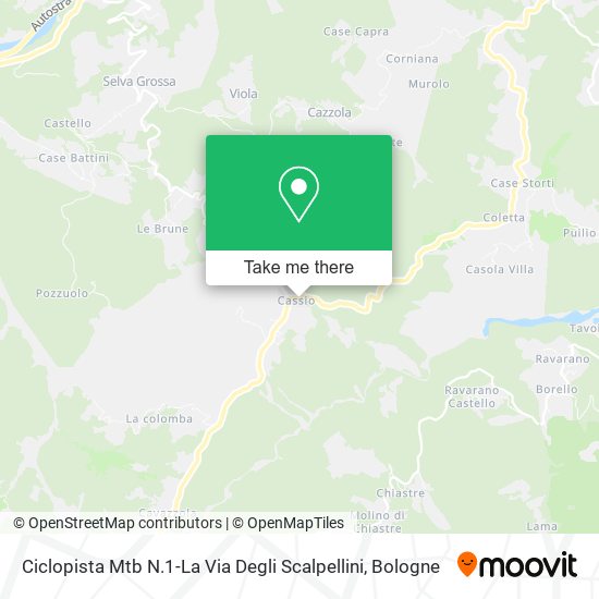 Ciclopista Mtb N.1-La Via Degli Scalpellini map