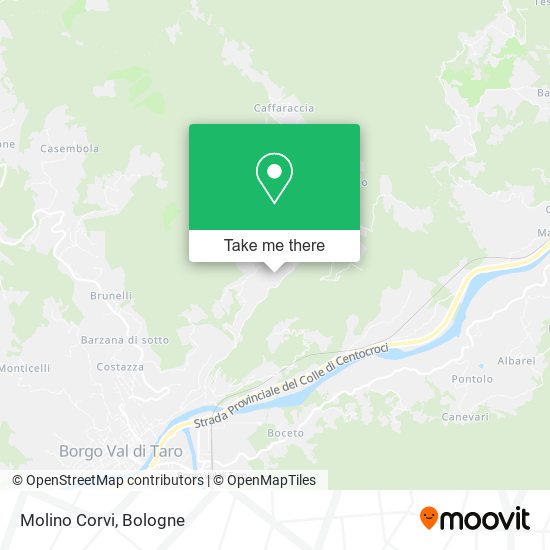 Molino Corvi map