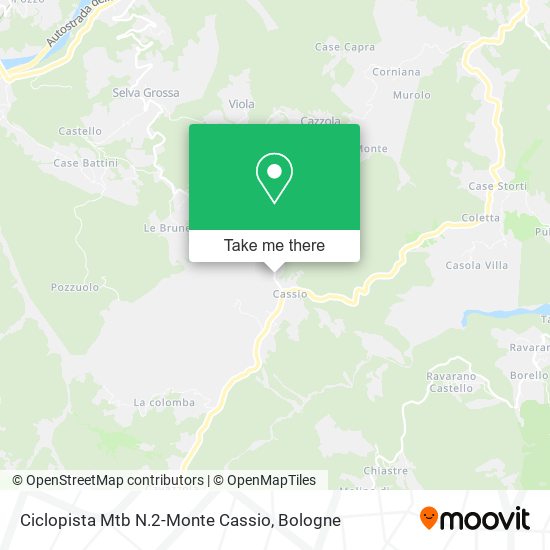 Ciclopista Mtb N.2-Monte Cassio map
