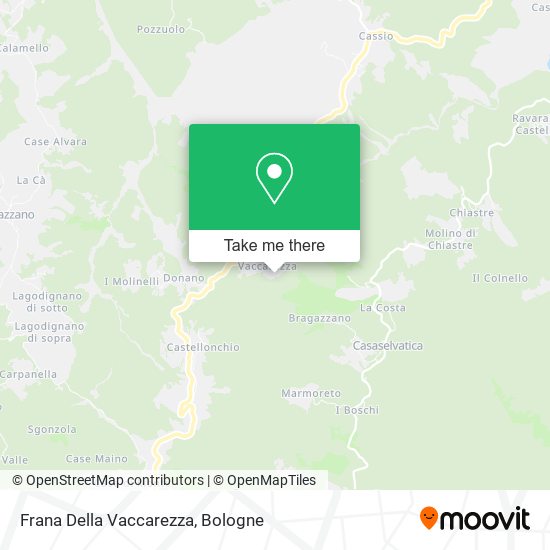 Frana Della Vaccarezza map