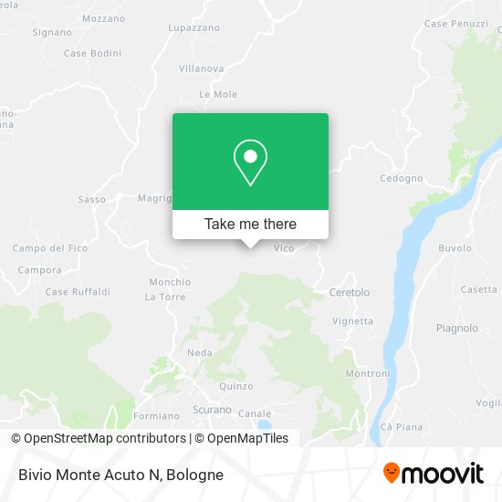 Bivio Monte Acuto N map