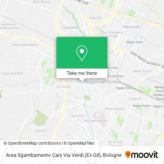 Area Sgambamento Cani Via Verdi (Ex Gil) map
