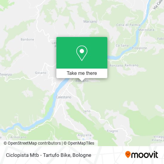 Ciclopista Mtb - Tartufo Bike map