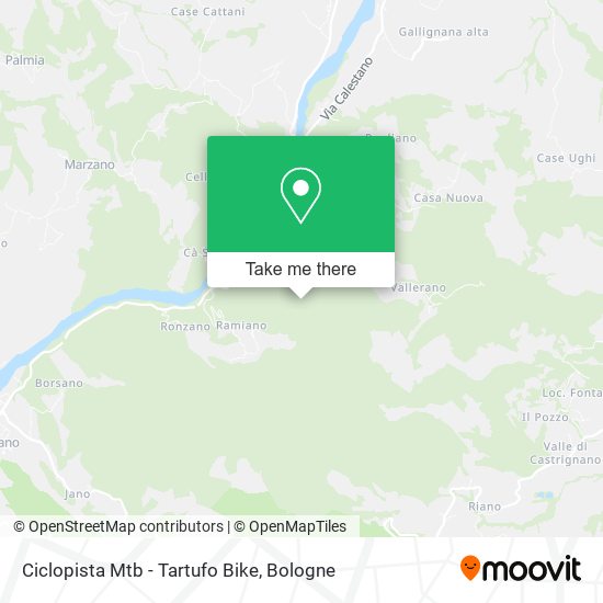 Ciclopista Mtb - Tartufo Bike map