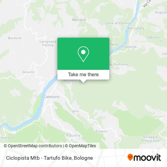 Ciclopista Mtb - Tartufo Bike map