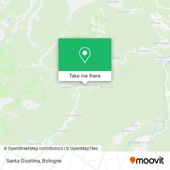 Santa Giustina map