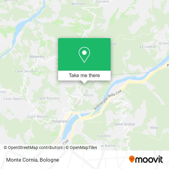 Monte Cornia map