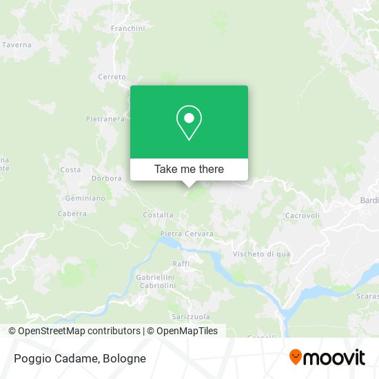 Poggio Cadame map