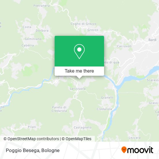 Poggio Besega map