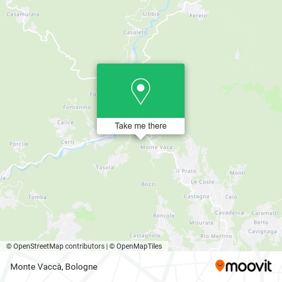 Monte Vaccà map