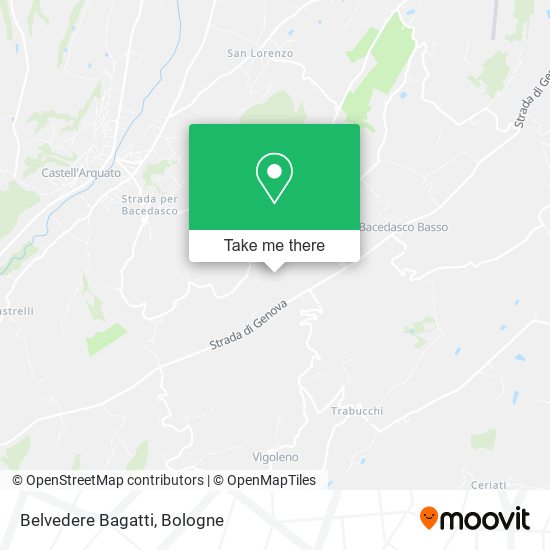 Belvedere Bagatti map
