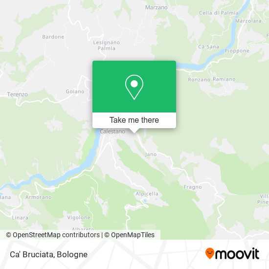 Ca' Bruciata map