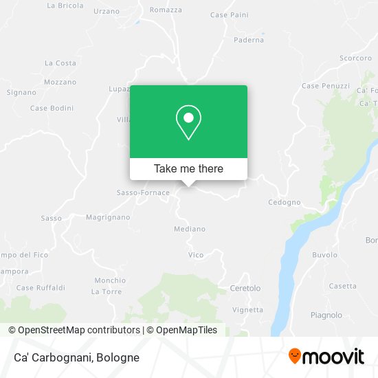 Ca' Carbognani map