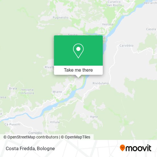 Costa Fredda map