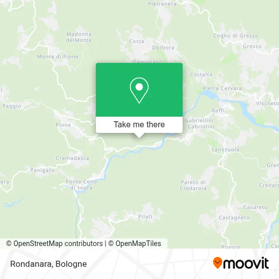 Rondanara map